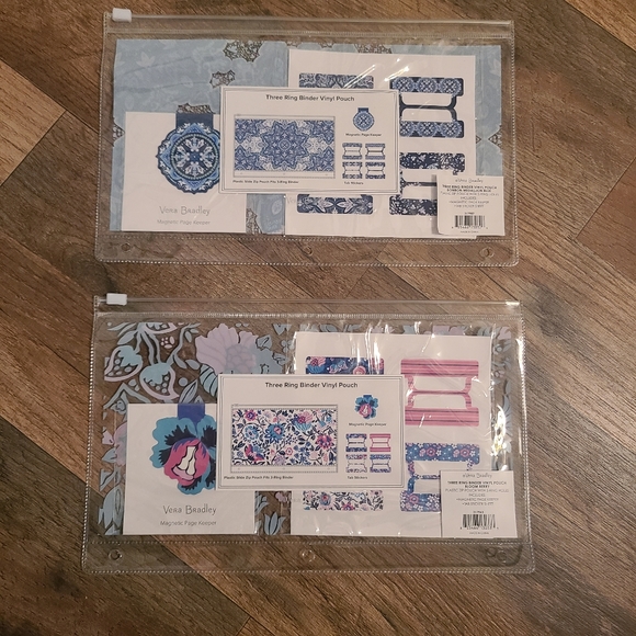 *SOLD* NEW Vera Bradley Bloom Berry Stationary Set Notebook Pen Cup Binder - Picture 11 of 16